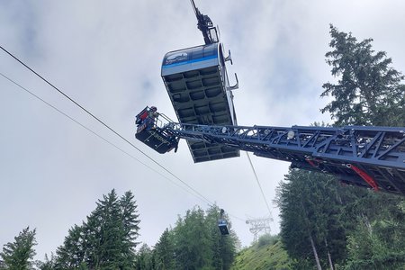 Gondelevakuierung in Zams