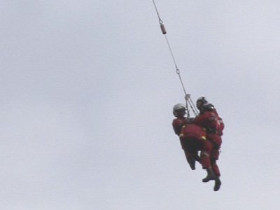 Waldbrand oberhalb von Grins
