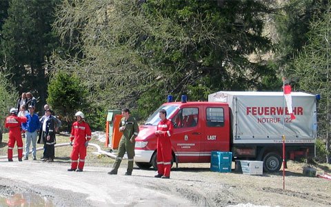 Waldbrand in Ischgl