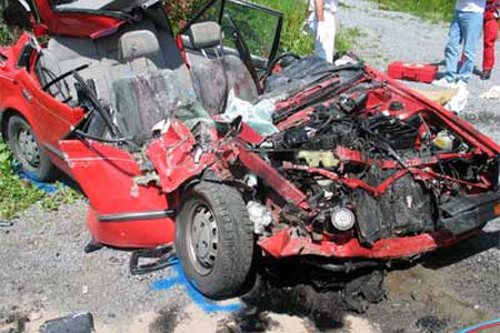 Die Feuerwehr Landeck wurde zu einem schweren Verkehrsunfall alarmiert
