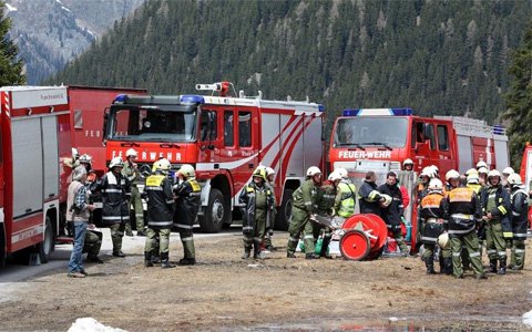 Hubschrauberübung in Ischgl