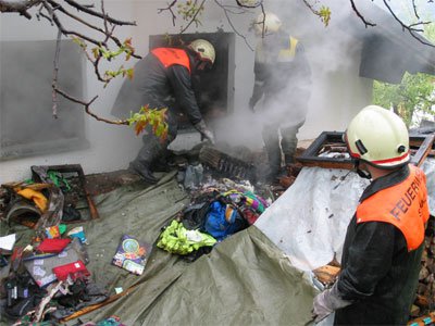 Brand eines Wohnhauses in Stanz