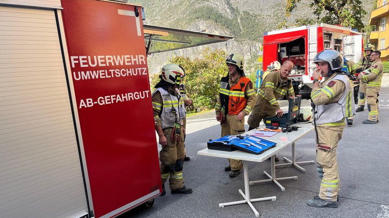 Gefahrguteinsatz im Krankenhaus Zams