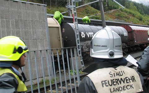 Gefahrenstoffaustritt in St. Anton