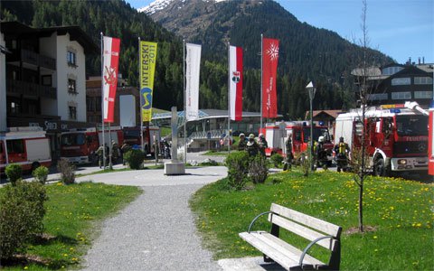 Bei Bauarbeiten in St. Anton wurde ein Propangastank beschädigt