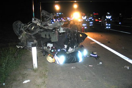 Schwerer Verkehrsunfall auf der A12
