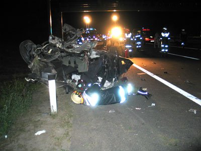 Schwerer Verkehrsunfall auf der A12
