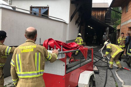 Heuwehr-Einsatz in Tösens