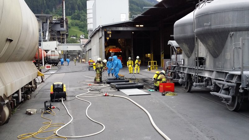 Feuerwehr-Alpin-Messe Vorführung der FF Landeck