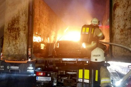Feuerlöschtraining der Tunnelfeuerwehr Landeck