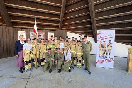 Wissenstest der Feuerwehrjugend in Nauders