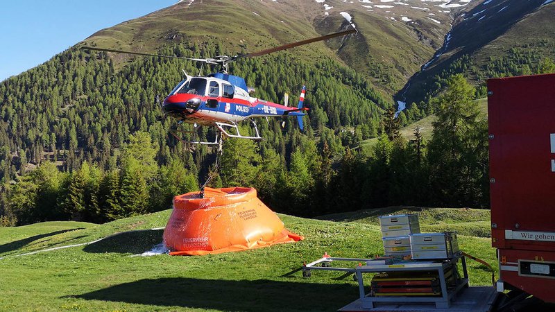 Waldbrand in Nauders