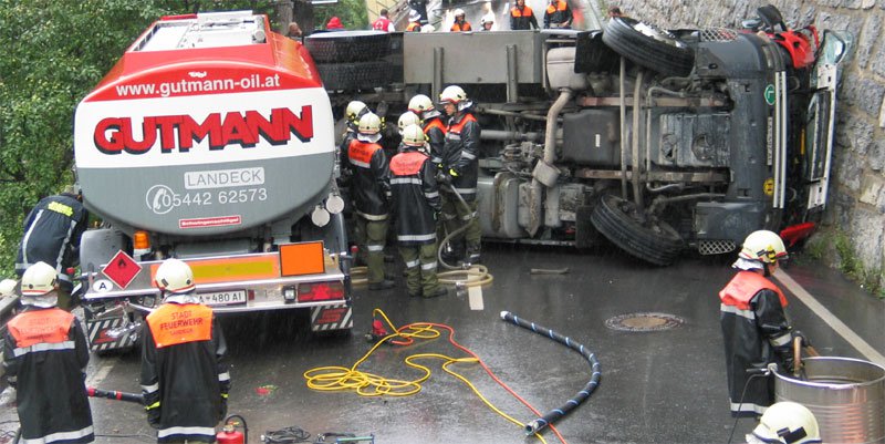Tankwagenunfall in Graf/Gurnau