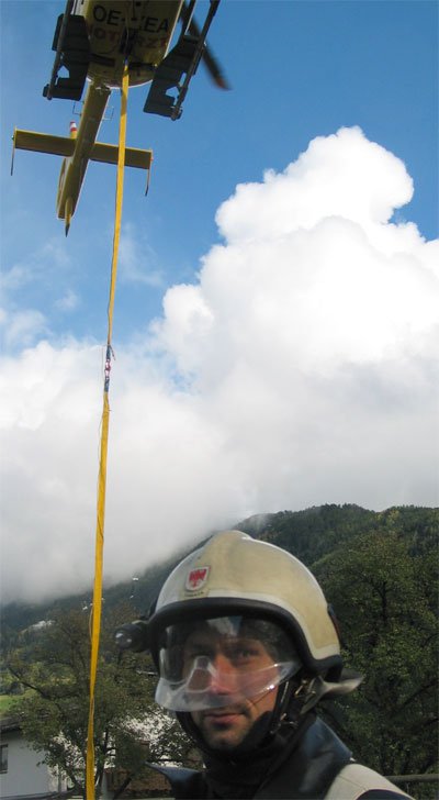 Hubschrauber Übung in Landeck