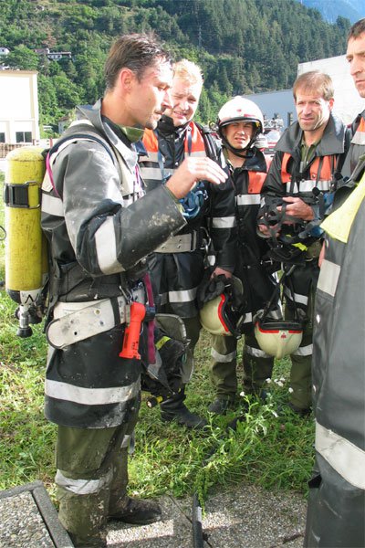 neuerlicher Schwelbrand in der Spinnerei Landeck