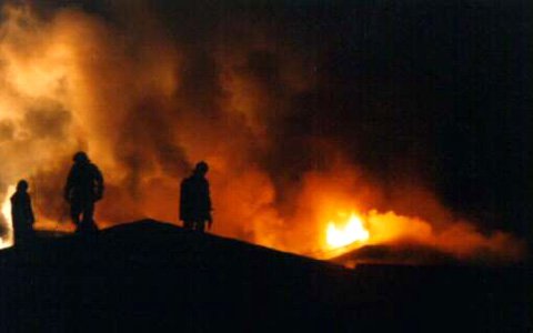 Vollbrand eines Einfamilienhauses im Stadtteil Perjen