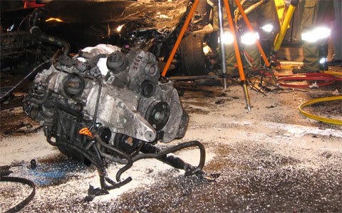 Verkehrsunfall auf der S16 in der Lötzgalerie
