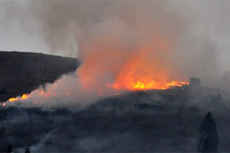 Waldbrand in Galtür