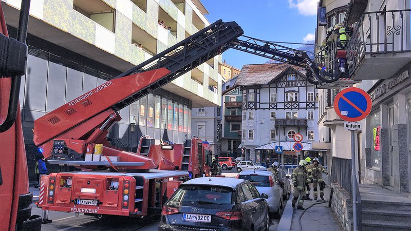 Brandalarm in der ehemaligen Metzgerei Zangerl