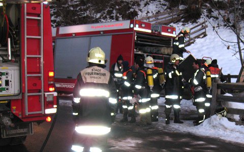 Brand einer Zwischendecke in Zams