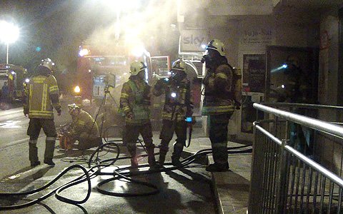 Brand in Landecker Geschäft