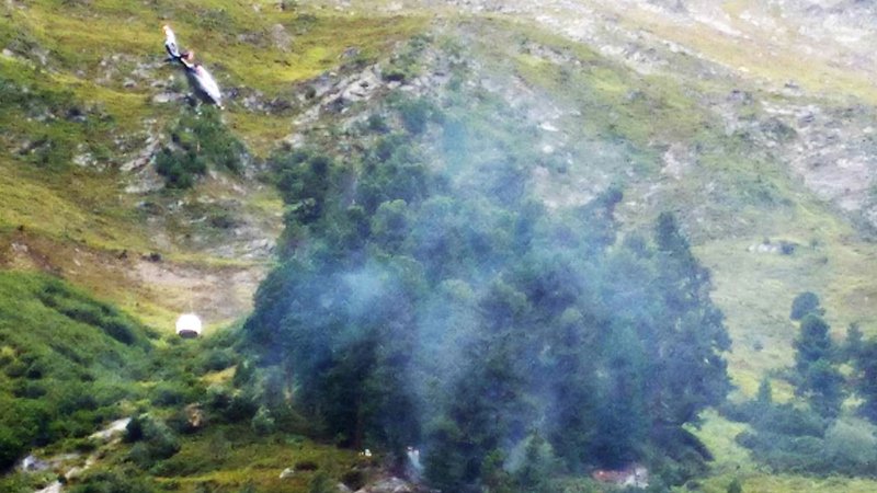 Waldbrand nach Blitzeinschlag im Kaunertal