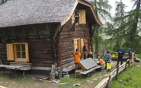 Feuerwehrjugend auf der Landecker Schihütte