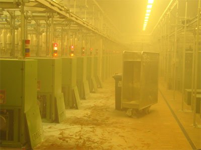 Brand einer Produktionsmaschine
