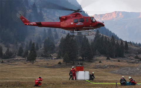 Waldbrand in Galtür