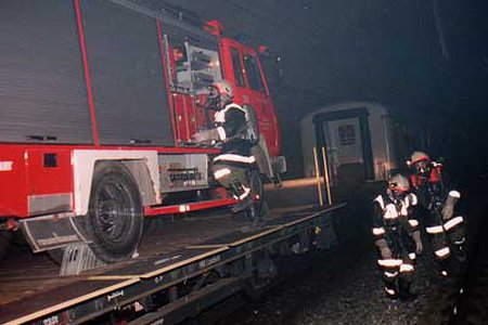 Tunnelübung im Zammer-Bahntunnel