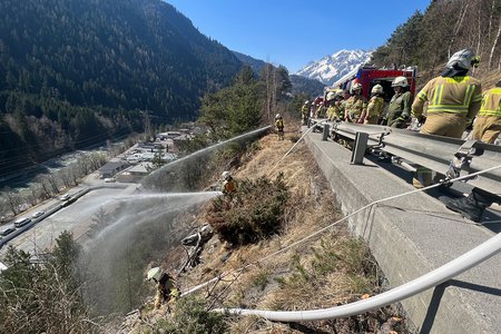 Flächenbrand in der Fließer Au