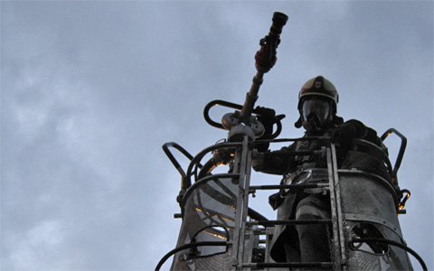 Übung im Gewerbegebiet "Fließer Au"