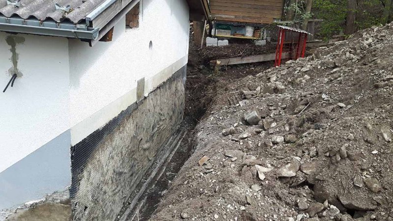 Sanierungsarbeiten am Gerätehaus Perfuchsberg
