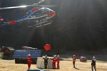 Waldbrand in Pfunds