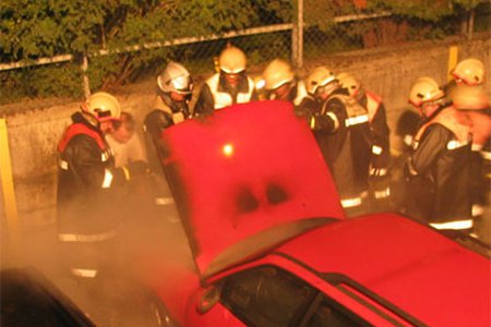 Autobrand in Landeck
