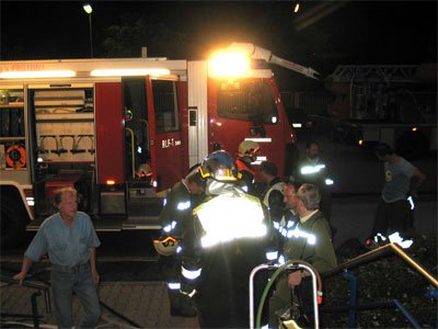 Glimmbrand in der Spinnerei Landeck