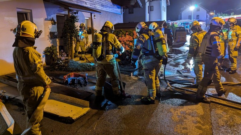 Kellerbrand in Perjen