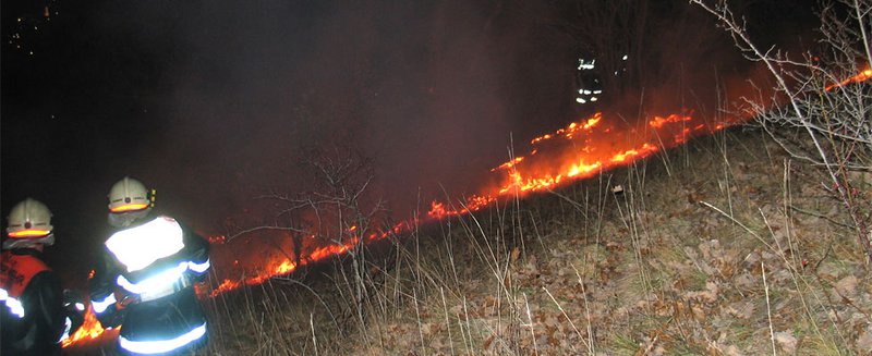 Flurbrand durch Silvesterrakete in Landeck