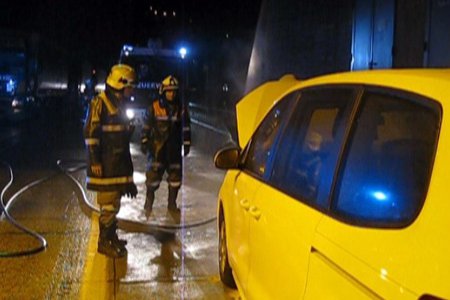 PKW-Brand im Perjentunnel