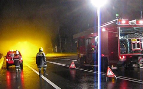 Tunnelübung im Perjentunnel