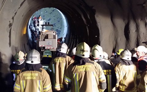 Besichtigungen von Tunnelbaustellen im Bezirk Landeck