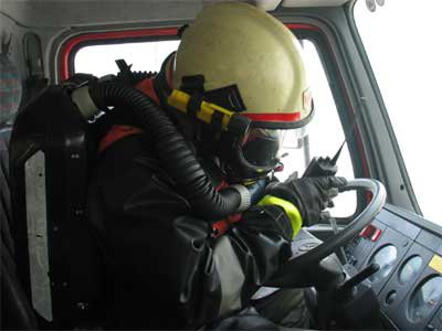 Tunnelübung in der Bahnumfahrung Zams