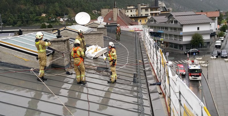 Fönsturm verursachte Feuerwehreinsatz in Landeck