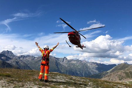 Hubschrauberübung in Ischgl
