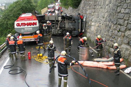 Tankwagenunfall in Graf/Gurnau