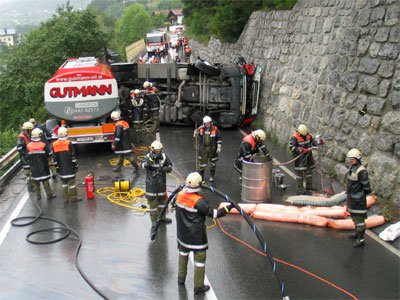 Tankwagenunfall in Graf/Gurnau