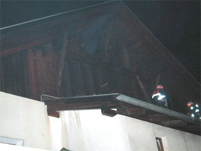 Brand eines Dachgeschosses in Pfunds