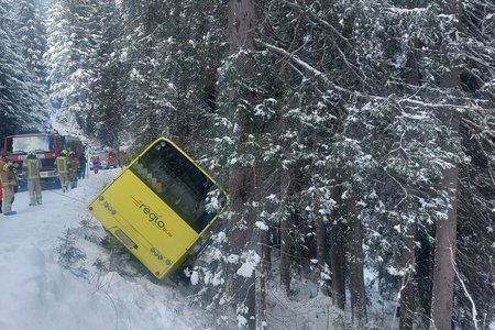 Absturz eines Linienbus in St. Anton