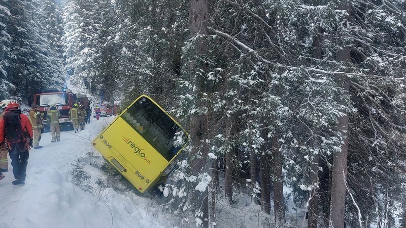 Absturz eines Linienbus in St. Anton