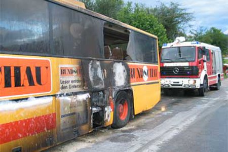 Busbrand in Fiss